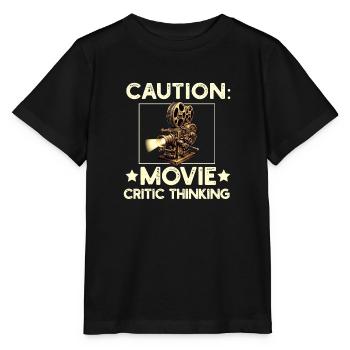 Critique de cinéma Cinéphile Cinéphile Amant Drôle Critique - T-shirt bio MINI CREATOR Stanley/Stella Enfant - noir - Devant - Mikhail (115cm)