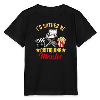 Critique de cinéma Cinéphile Cinéphile Amant Drôle Critique - T-shirt bio MINI CREATOR Stanley/Stella Enfant - noir - Devant - Mikhail (115cm)