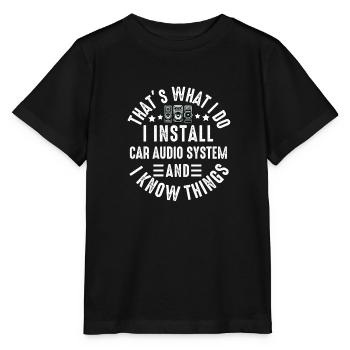 Car Stereo For Audio Installer Speakers Car Bass - Stanley/Stella MINI CREATOR Kids’ T-Shirt - black - Front - Mikhail (115cm)