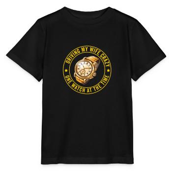 Horloger Collectionneur Horloger Collectionneur de montres - T-shirt bio MINI CREATOR Stanley/Stella Enfant - noir - Devant - Mikhail (115cm)