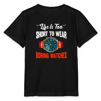 Horloger Collectionneur Horloger Collectionneur de montres - T-shirt bio MINI CREATOR Stanley/Stella Enfant - noir - Devant - Mikhail (115cm)