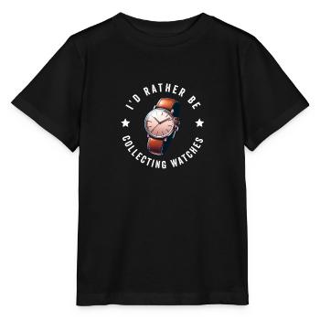 Horloger Collectionneur Horloger Collectionneur de montres - T-shirt bio MINI CREATOR Stanley/Stella Enfant - noir - Devant - Mikhail (115cm)