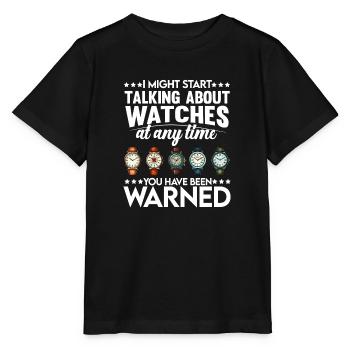 Horloger Collectionneur Horloger Collectionneur de montres - T-shirt bio MINI CREATOR Stanley/Stella Enfant - noir - Devant - Mikhail (115cm)