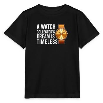 Horloger Collectionneur Horloger Collectionneur de montres - T-shirt bio MINI CREATOR Stanley/Stella Enfant - noir - Devant - Mikhail (115cm)