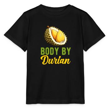 Durian Fruchtliebhaber Lustige Durio Zibethinus Männer - Stanley/Stella Kinder T-Shirt MINI CREATOR  - Schwarz - Vorne - Mikhail (115cm)