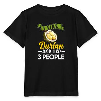 Durian Fruchtliebhaber Lustige Durio Zibethinus Männer - Stanley/Stella Kinder T-Shirt MINI CREATOR  - Schwarz - Vorne - Mikhail (115cm)