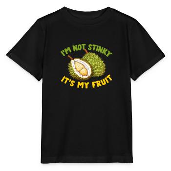 Durian Fruchtliebhaber Lustige Durio Zibethinus Männer - Stanley/Stella Kinder T-Shirt MINI CREATOR  - Schwarz - Vorne - Mikhail (115cm)