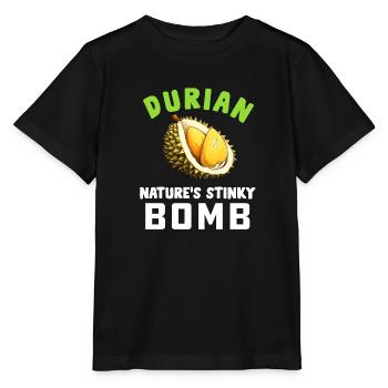 Durian Fruchtliebhaber Lustige Durio Zibethinus Männer - Stanley/Stella Kinder T-Shirt MINI CREATOR  - Schwarz - Vorne - Mikhail (115cm)
