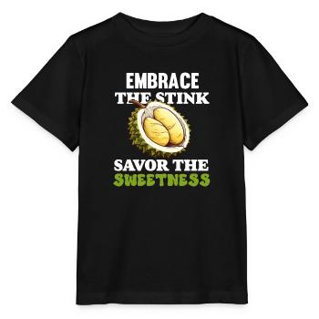 Durian Fruchtliebhaber Lustige Durio Zibethinus Männer - Stanley/Stella Kinder T-Shirt MINI CREATOR  - Schwarz - Vorne - Mikhail (115cm)
