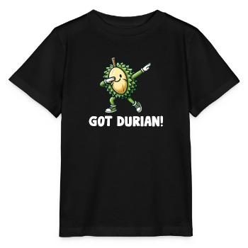 Durian Fruchtliebhaber Lustige Durio Zibethinus Männer - Stanley/Stella Kinder T-Shirt MINI CREATOR  - Schwarz - Vorne - Mikhail (115cm)