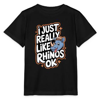 Rhinocéros Rhinocéros - T-shirt bio MINI CREATOR Stanley/Stella Enfant - noir - Devant - Mikhail (115cm)