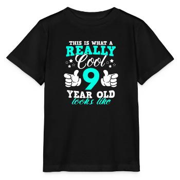 C'est ce que vraiment cool vieux regards 9 années comme - T-shirt bio MINI CREATOR Stanley/Stella Enfant - noir - Devant - Mikhail (115cm)
