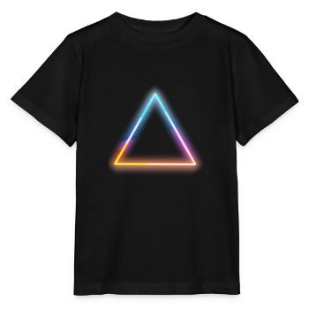 Modern luminous neon three corners - Stanley/Stella MINI CREATOR Kids’ T-Shirt - black - Front - Mikhail (115cm)