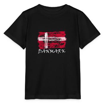 Drapeau danois - T-shirt bio MINI CREATOR Stanley/Stella Enfant - noir - Devant - Mikhail (115cm)