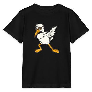 Cool stork dab bird dance float dance step - Stanley/Stella MINI CREATOR Kids’ T-Shirt - black - Front - Mikhail (115cm)