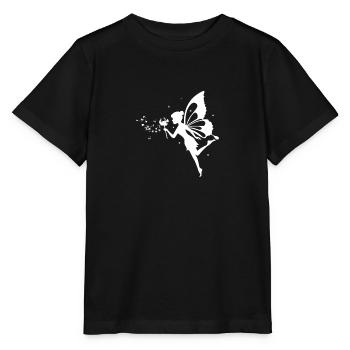 Fée fabuleuse avec blowball I cadeau pissenlit - T-shirt bio MINI CREATOR Stanley/Stella Enfant - noir - Devant - Mikhail (115cm)