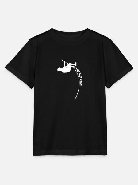 Stabhochsprung Leichtathletik Stabspringer - Stanley/Stella Kinder T-Shirt MINI CREATOR  - Schwarz
