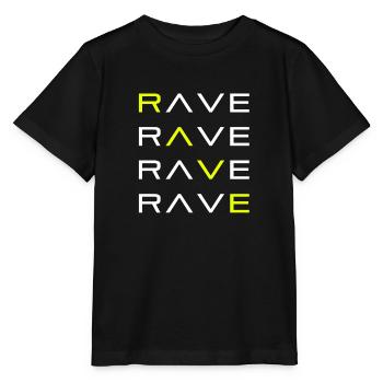 RAVE TECHNO RAVER - T-shirt bio MINI CREATOR Stanley/Stella Enfant - noir - Devant - Mikhail (115cm)