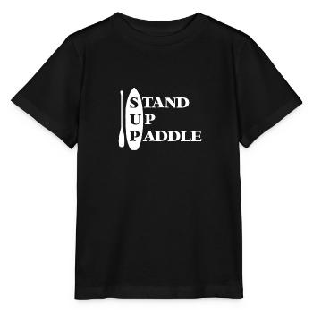 Stand up paddle - Stanley/Stella MINI CREATOR Kids’ T-Shirt - black - Front - Mikhail (115cm)