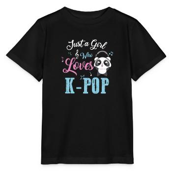 kpop band girl fan - Stanley/Stella Kinder T-Shirt MINI CREATOR  - Schwarz - Vorne - Mikhail (115cm)