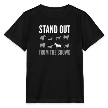 Lustiger englischer Bullterrier - Stanley/Stella Kinder T-Shirt MINI CREATOR  - Schwarz - Vorne - Mikhail (115cm)