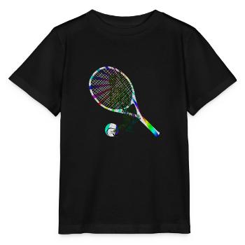 Tennisspieler - Stanley/Stella Kinder T-Shirt MINI CREATOR  - Schwarz - Vorne - Mikhail (115cm)
