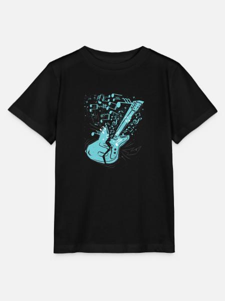 Musik Gitarre - Stanley/Stella Kinder T-Shirt MINI CREATOR  - Schwarz