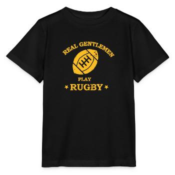 Rugby player fan - Stanley/Stella MINI CREATOR Kids’ T-Shirt - black - Front - Mikhail (115cm)
