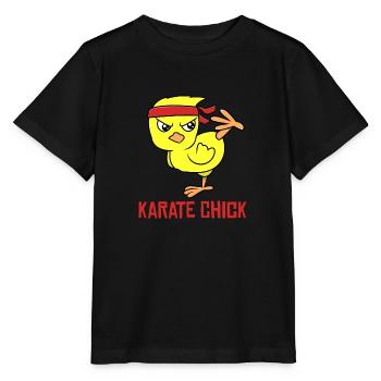 Karate Chick Kampsport Karate Girl - Stanley/Stella T-shirt MINI CREATOR til børn - sort - Foran - Mikhail (115cm)