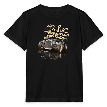 so fast ... hot rod rat-rod car - Stanley/Stella MINI CREATOR Kids’ T-Shirt - black - Front - Mikhail (115cm)