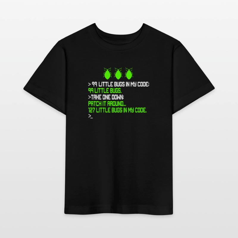 99 Little Bugs in My Code Kodierung Debugging Funn Stanley/Stella Kinder T-Shirt MINI CREATOR 