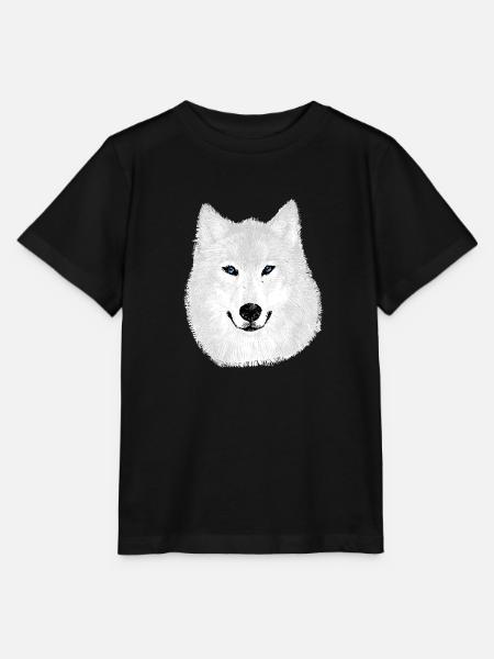 Lobo de nieve - Camiseta para niños MINI CREATOR de Stanley/Stella - negro