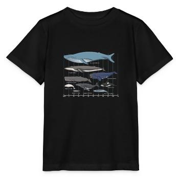 Espèces de baleines mammifères marins baleines - T-shirt bio MINI CREATOR Stanley/Stella Enfant - noir - Devant - Mikhail (115cm)