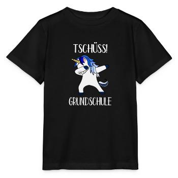 Tschüss Grundschule Abschiedsgeschenk - Stanley/Stella Kinder T-Shirt MINI CREATOR  - Schwarz - Vorne - Mikhail (115cm)