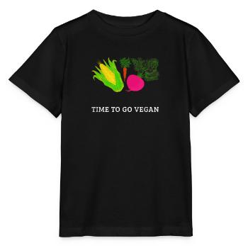 Temps to go Vegan Vegan Vegan Vegan vegan veganes - T-shirt bio MINI CREATOR Stanley/Stella Enfant - noir - Devant - Mikhail (115cm)