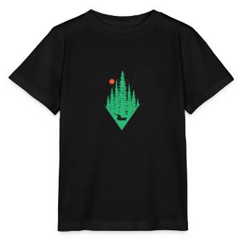 À la forêt derrière les montagnes - T-shirt bio MINI CREATOR Stanley/Stella Enfant - noir - Devant - Mikhail (115cm)