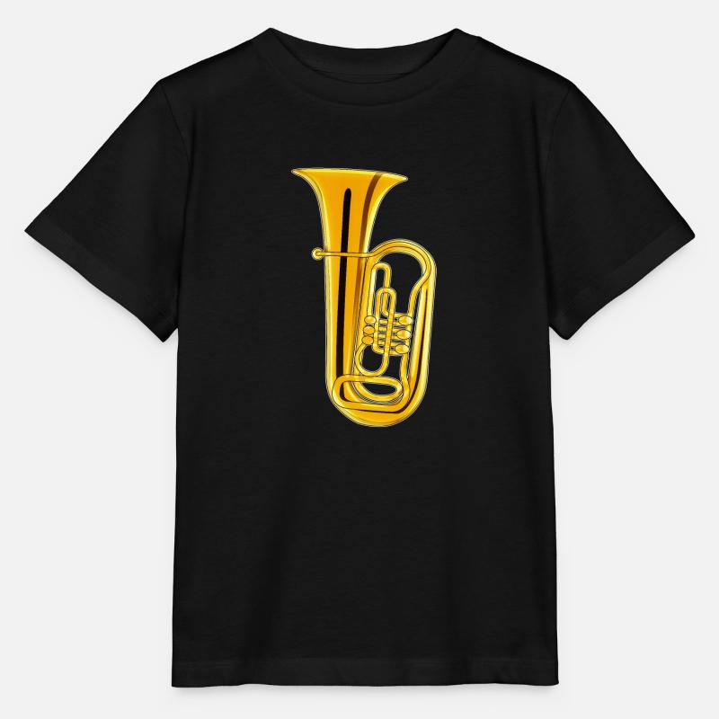 Instrument de musique TUBA - T-shirt bio MINI CREATOR Stanley/Stella Enfant - noir