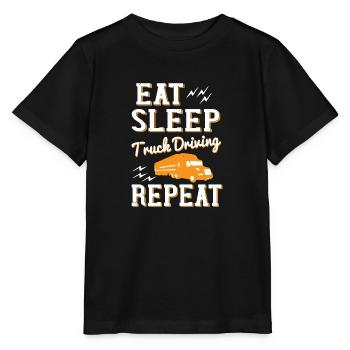 Futur chauffeur de camion comme moi cadeau de camionneur oncle - T-shirt bio MINI CREATOR Stanley/Stella Enfant - noir - Devant - Mikhail (115cm)