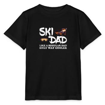Ski Dad Like A Regular Dad Only Way Cooler Vater - Stanley/Stella Kinder T-Shirt MINI CREATOR  - Schwarz - Vorne - Mikhail (115cm)