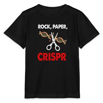 Rock Paper Crispr DNA Lebensbiologie Haupt Spaß Geschenk - Stanley/Stella Kinder T-Shirt MINI CREATOR  - Schwarz - Vorne - Mikhail (115cm)