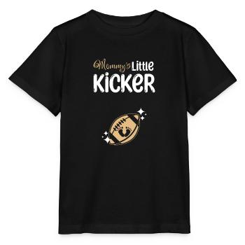 Pregnancy Football mommy's little kicker - Stanley/Stella Kinder T-Shirt MINI CREATOR  - Schwarz - Vorne - Mikhail (115cm)