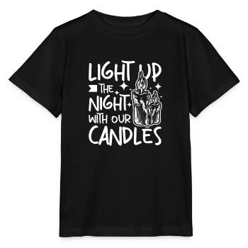 Illuminez la nuit avec nos bougies, fabrication de bougies - T-shirt bio MINI CREATOR Stanley/Stella Enfant - noir - Devant - Mikhail (115cm)
