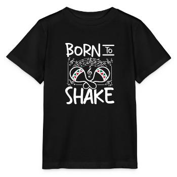 Born to shake maracas - Stanley/Stella Kinder T-Shirt MINI CREATOR  - Schwarz - Vorne - Mikhail (115cm)