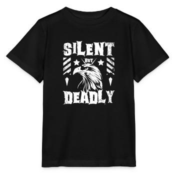 Fauconnier silencieux mais mortel - T-shirt bio MINI CREATOR Stanley/Stella Enfant - noir - Devant - Mikhail (115cm)