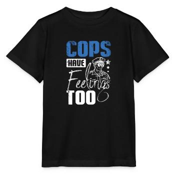 Les flics ont aussi des sentiments - T-shirt bio MINI CREATOR Stanley/Stella Enfant - noir - Devant - Mikhail (115cm)