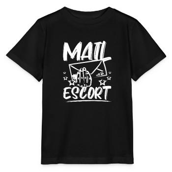 Funny Mail lady Mail escort - Stanley/Stella MINI CREATOR Kids’ T-Shirt - black - Front - Mikhail (115cm)