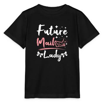 Future mail lady - Stanley/Stella Kinder T-Shirt MINI CREATOR  - Schwarz - Vorne - Mikhail (115cm)
