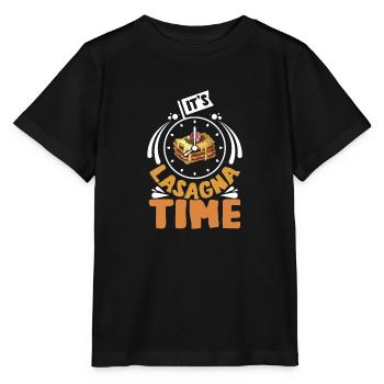 It's Lasagna Time - Stanley/Stella MINI CREATOR Kids’ T-Shirt - black - Front - Mikhail (115cm)