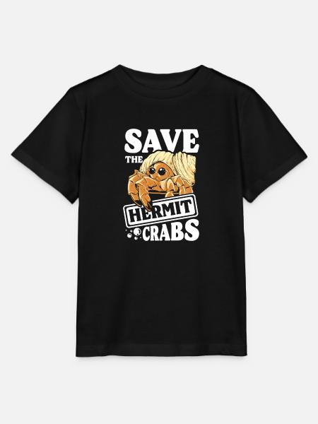 Save the hermit crabs - Stanley/Stella Kinder T-Shirt MINI CREATOR  - Schwarz