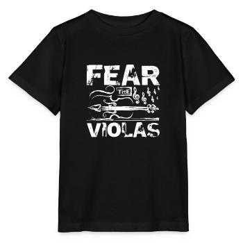 Fear the violas viola player - Stanley/Stella MINI CREATOR Kids’ T-Shirt - black - Front - Mikhail (115cm)